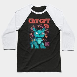 Cat GPT Baseball T-Shirt